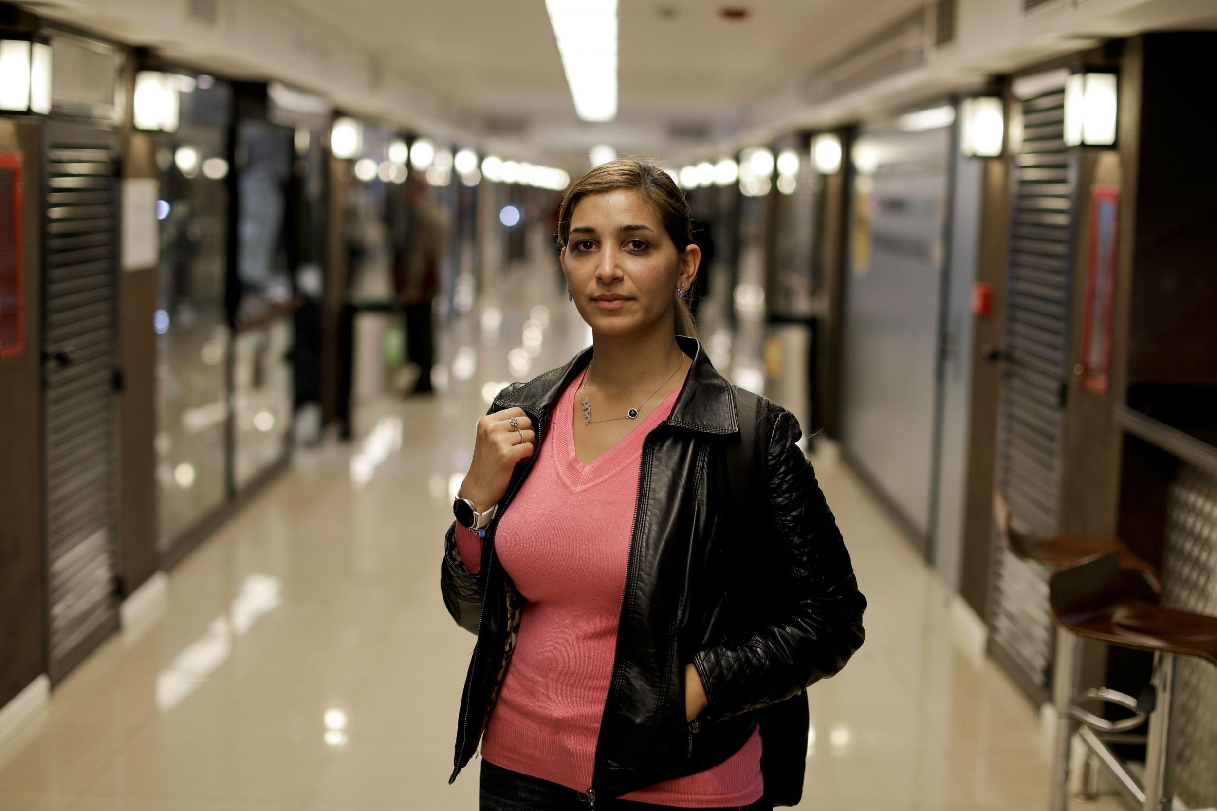 Nairouz Baloul went to Argentina from Syria and hopes her family members can join her