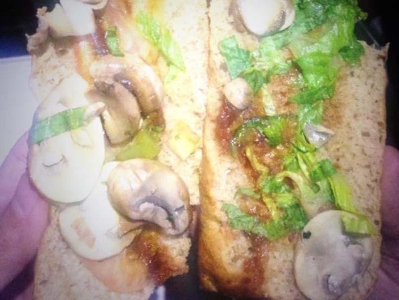 Mushroom sandwich