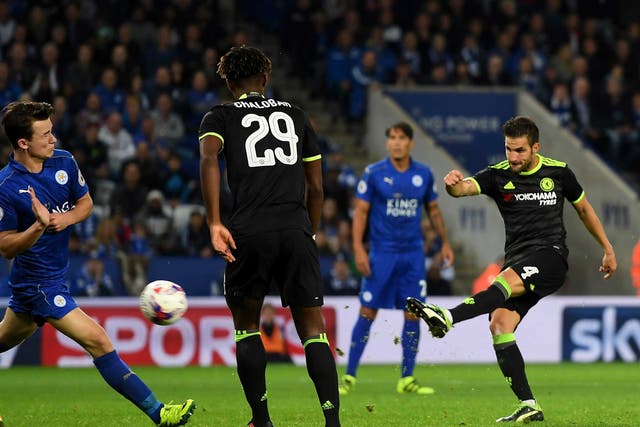 Cesc Fabregas scored twice in extra-time to hand Chelsea victory at Leicester