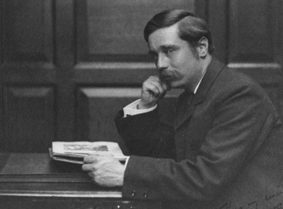 Wells, pictured studying in London, was a strong advocate for human rights, image c. 1890