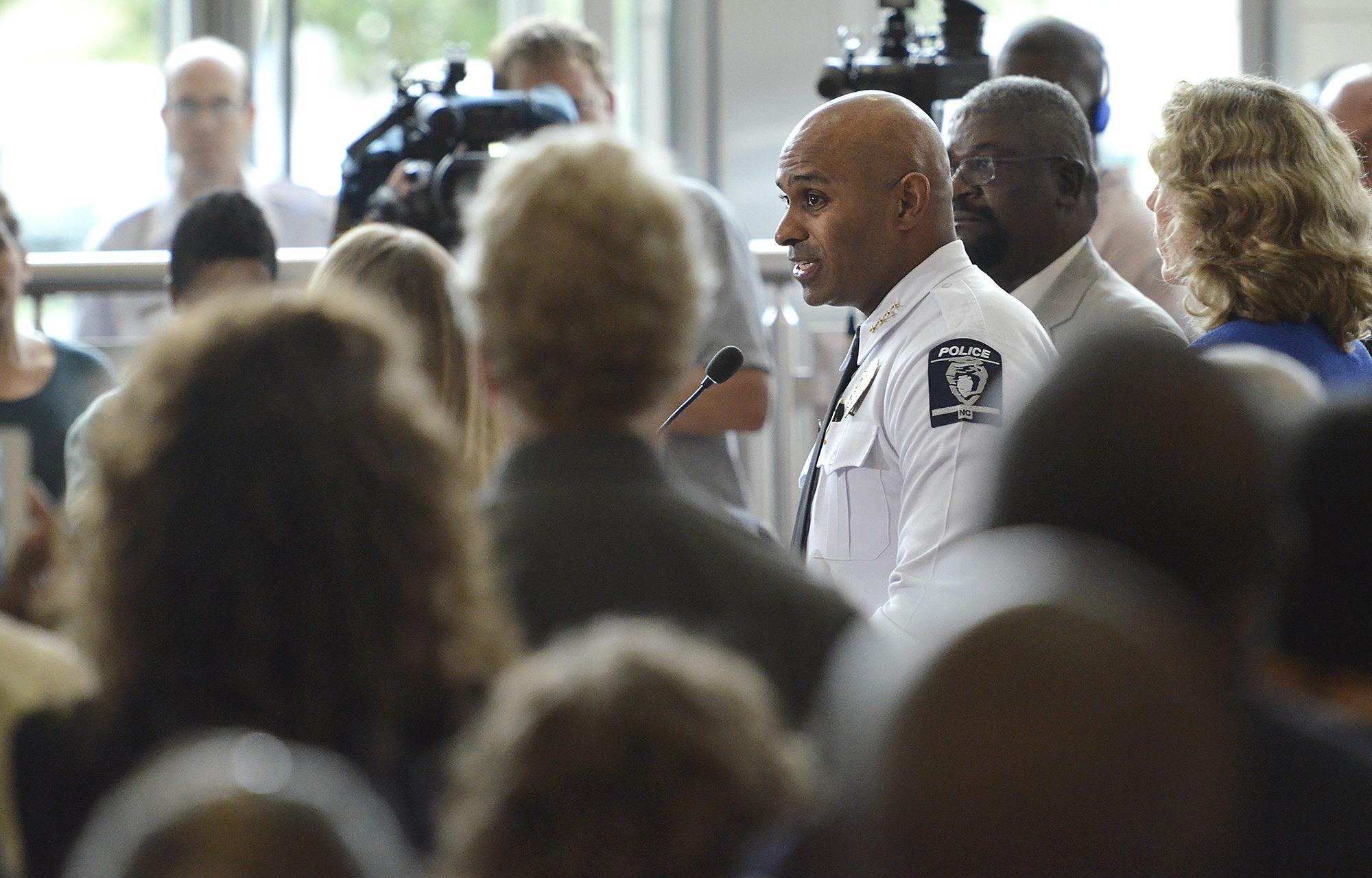 Charlotte-Mecklenburg Police Chief Kerr Putney said the victim had been armed