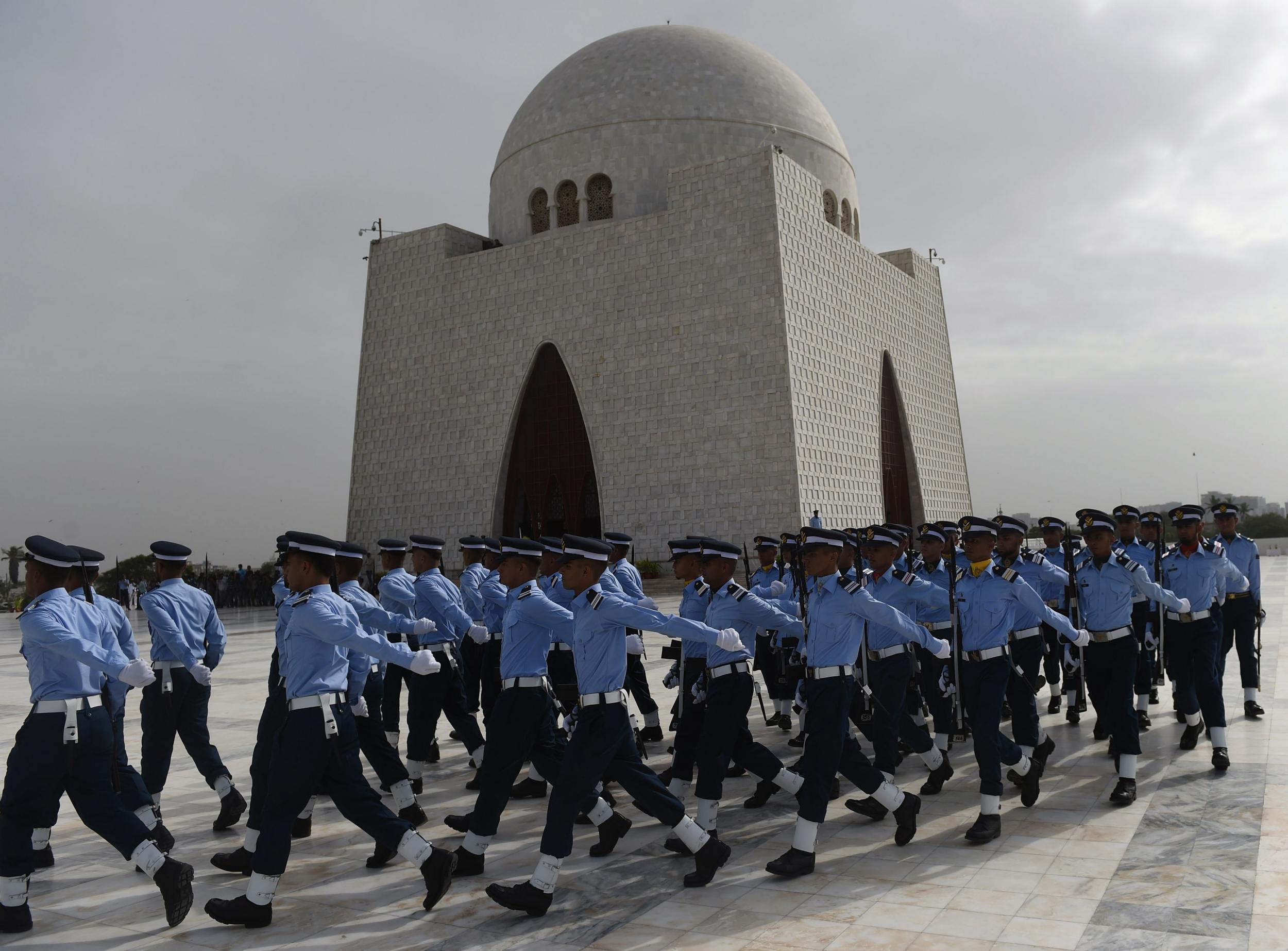 Pakistan Air Force cadets on Defence Day in Karachi
