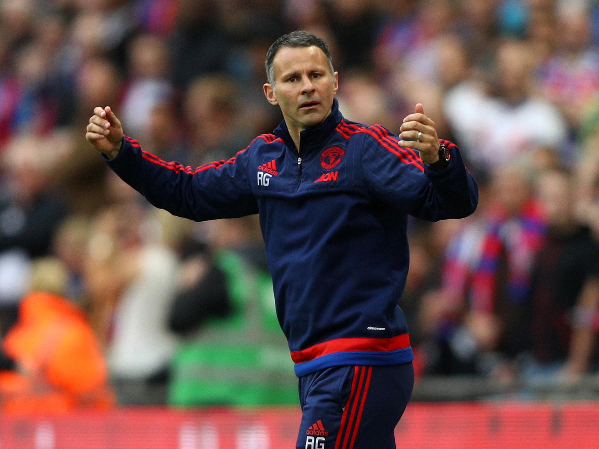 Giggs during his time as an assistant coach at Manchester United (