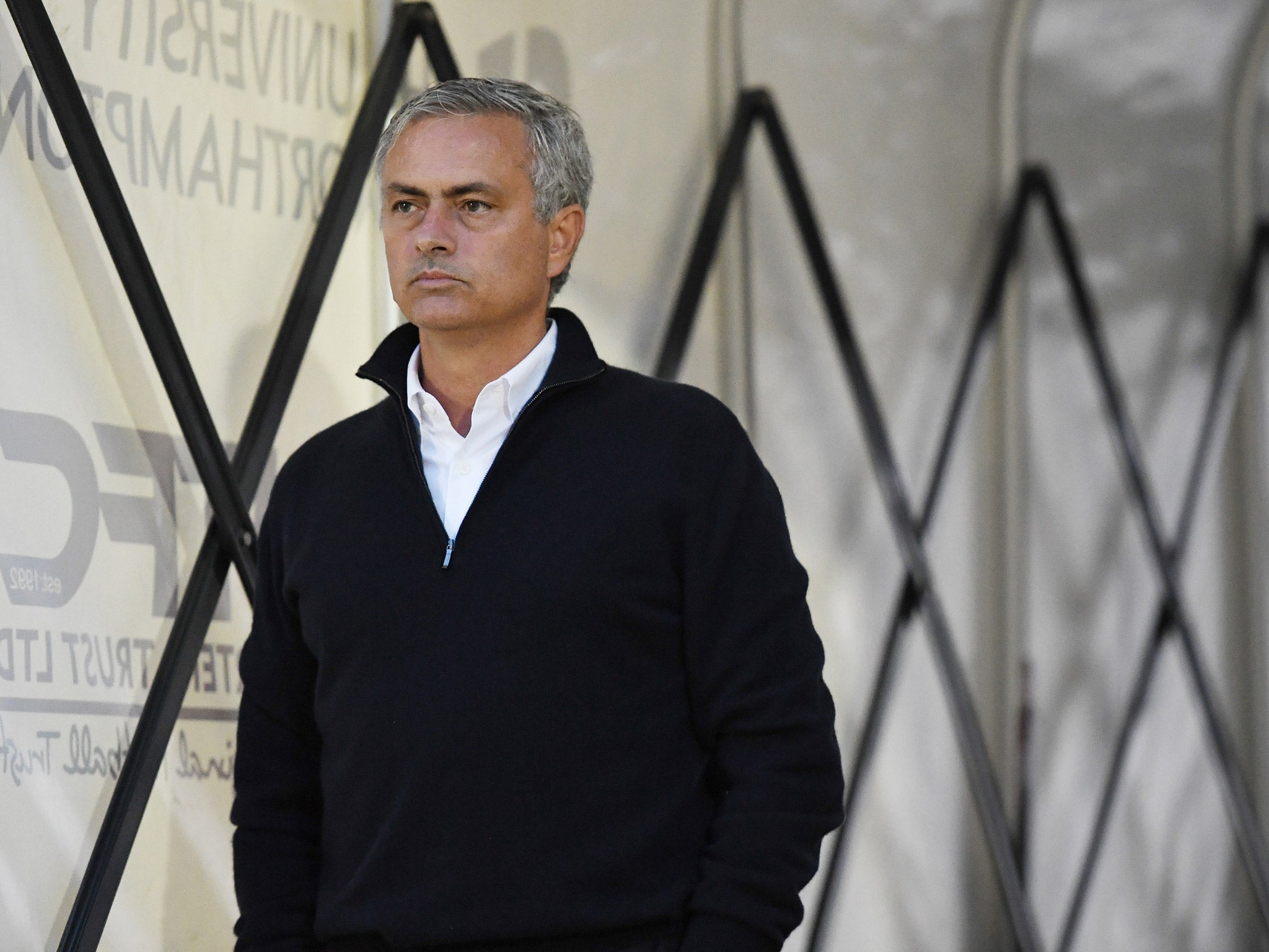 Jose Mourinho chose not to speak to the press after Manchester United's 3-1 victory over Northampton Town