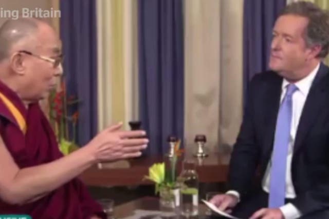 The Dalai Lama meets Piers Morgan