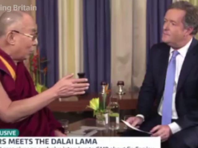 The Dalai Lama meets Piers Morgan