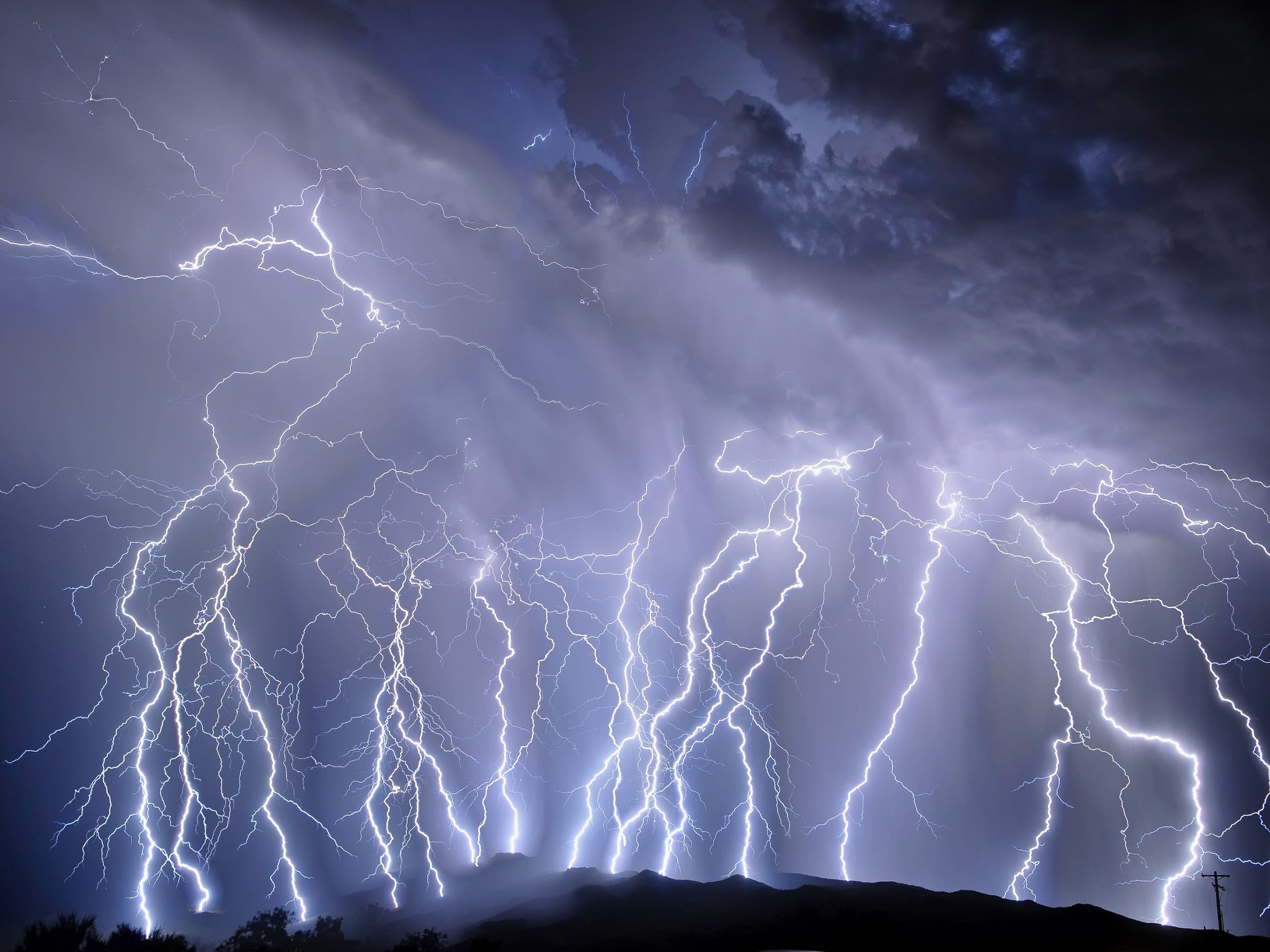 Two Of The Longest And Biggest Lightning Strikes On Earth Recorded The Independent 