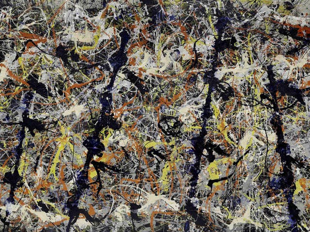 Jackson Pollock
Blue poles, 1952,
Enamel and aluminium paint with glass on canvas, 212.1 x 488.9 cm.
National Gallery of Australia, Canberra
© The Pollock-Krasner Foundation ARS, NY and DACS, London 2016