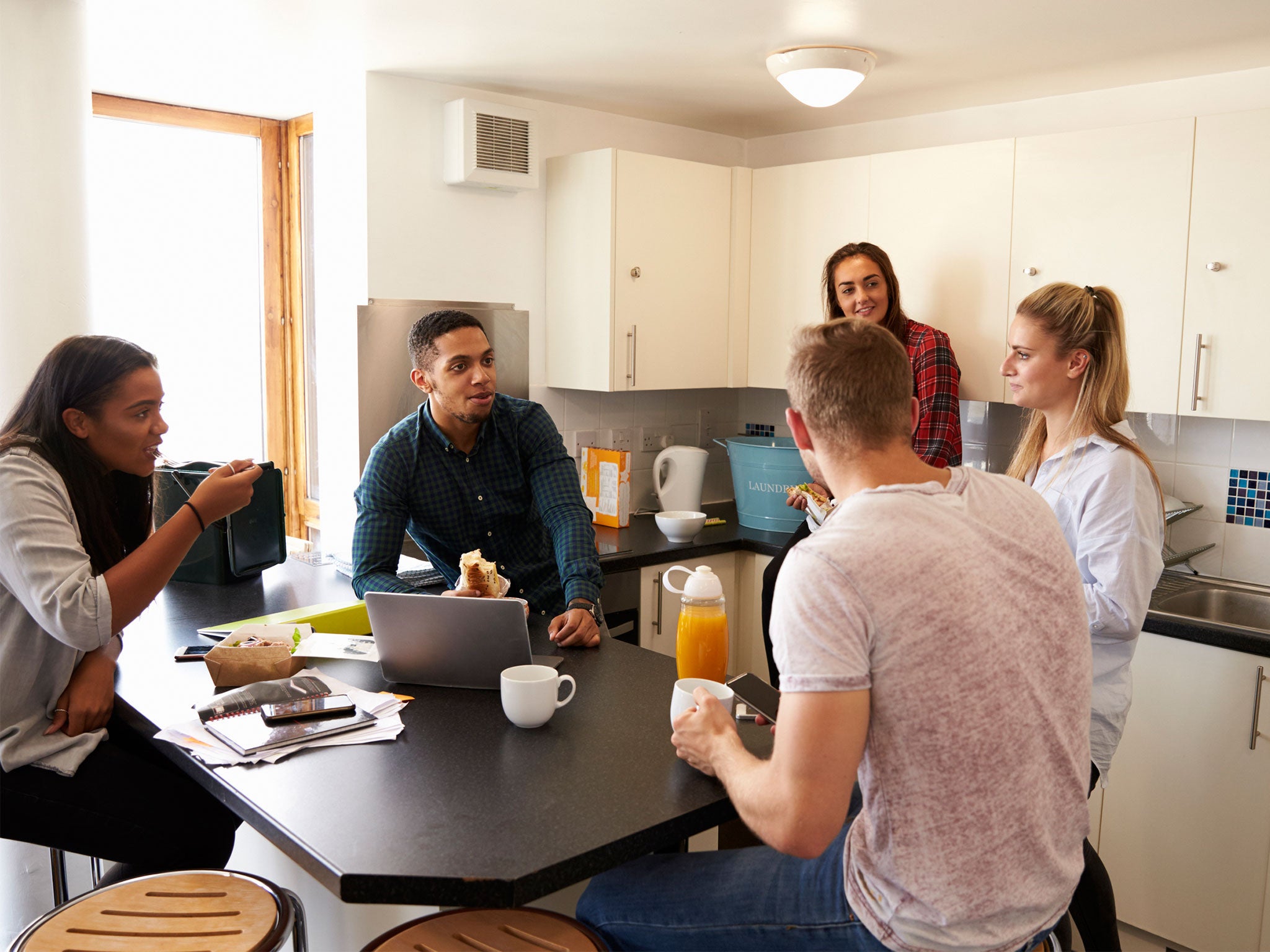 Chances are, your student kitchen won't always look this clean and tidy