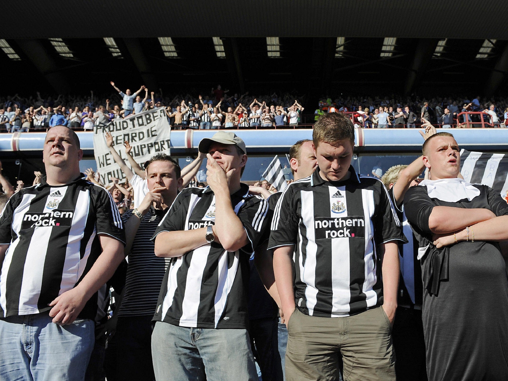 Newcastle fans couldn't get their heads around Villa's joy that day in 2009