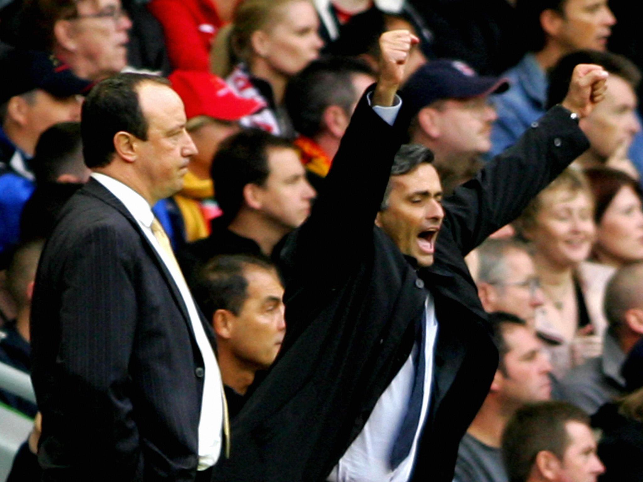 Mourinho has had a long feud with Benitez
