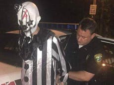 Clown arrested lurking near Kentucky apartments as scares spread to sixth US state