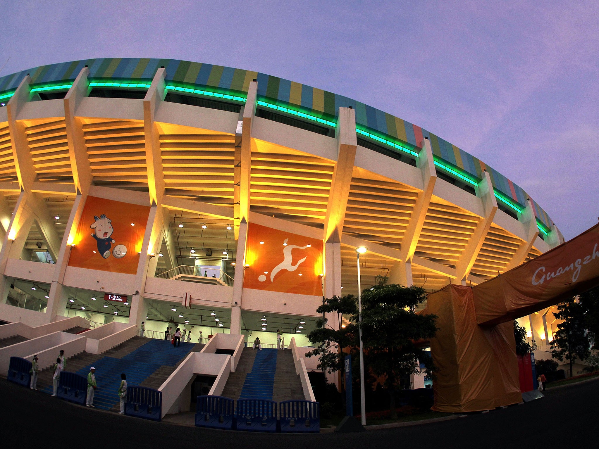 Guangzhou's Tianhe Stadium is an impressive structure