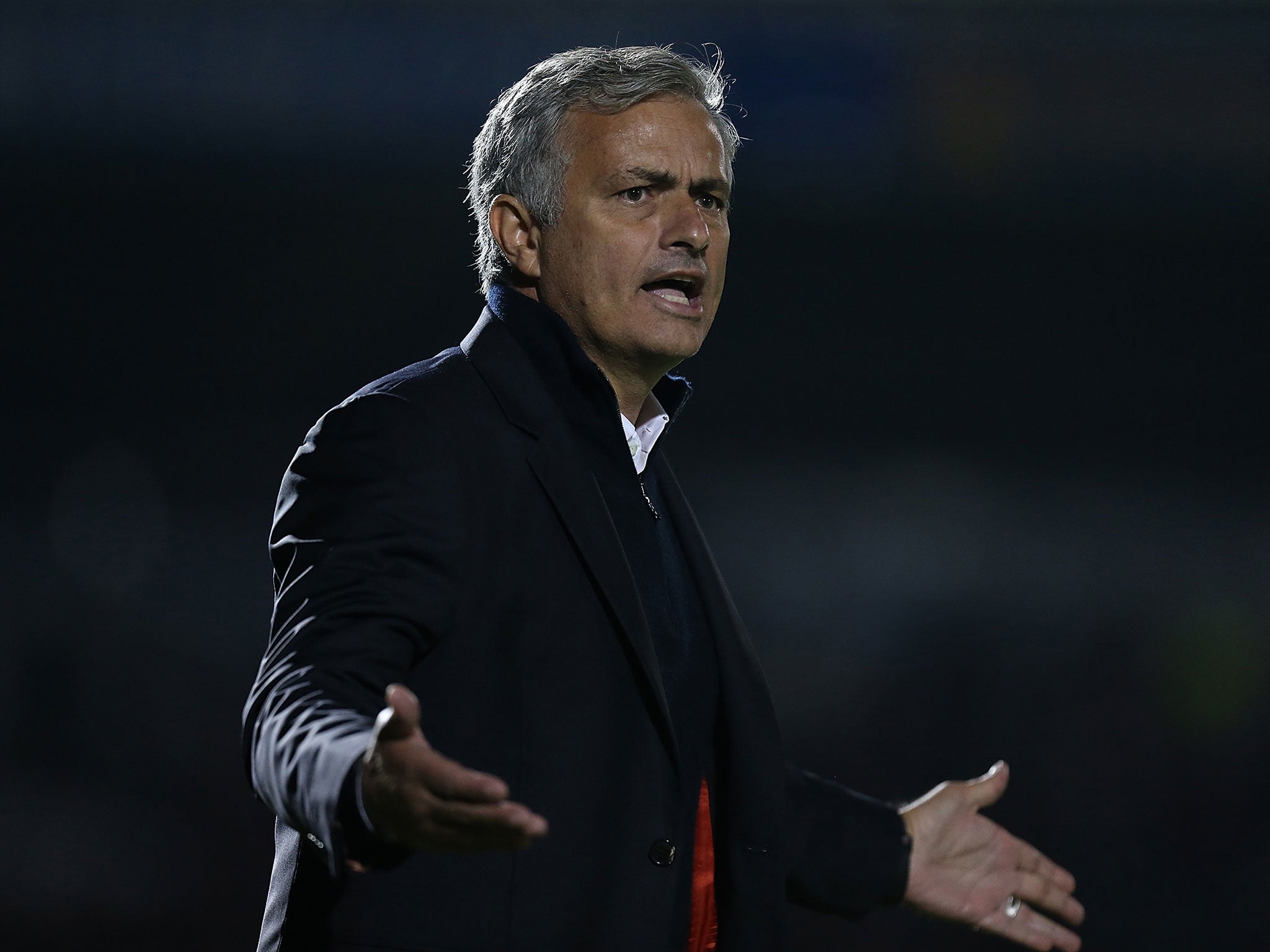 
Jose Mourinho watched on Wednesday as his side beat Northampton Town 3-1 - but it's done little to ease the pressure he's currently under 