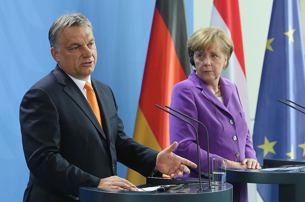 Prime Minister Viktor Orban has been at odds with his German counterpart Angela Merkel