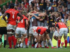 Read more

Harlequins hold out to inflict shock defeat on rivals Saracens