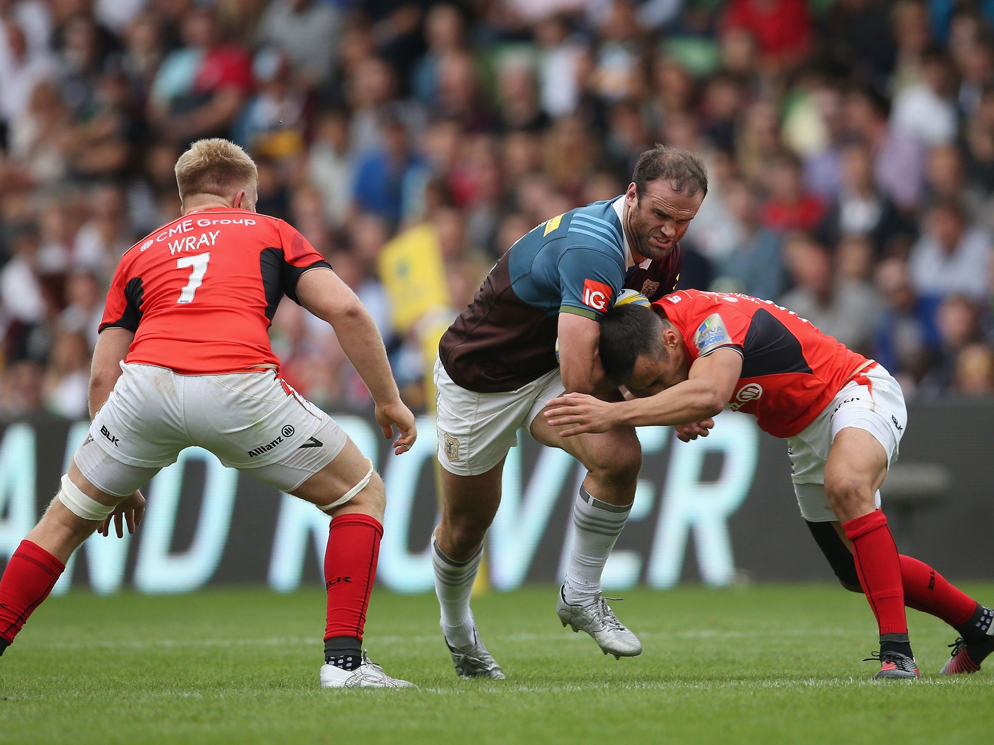 Jamie Roberts was in fine form for the home side both