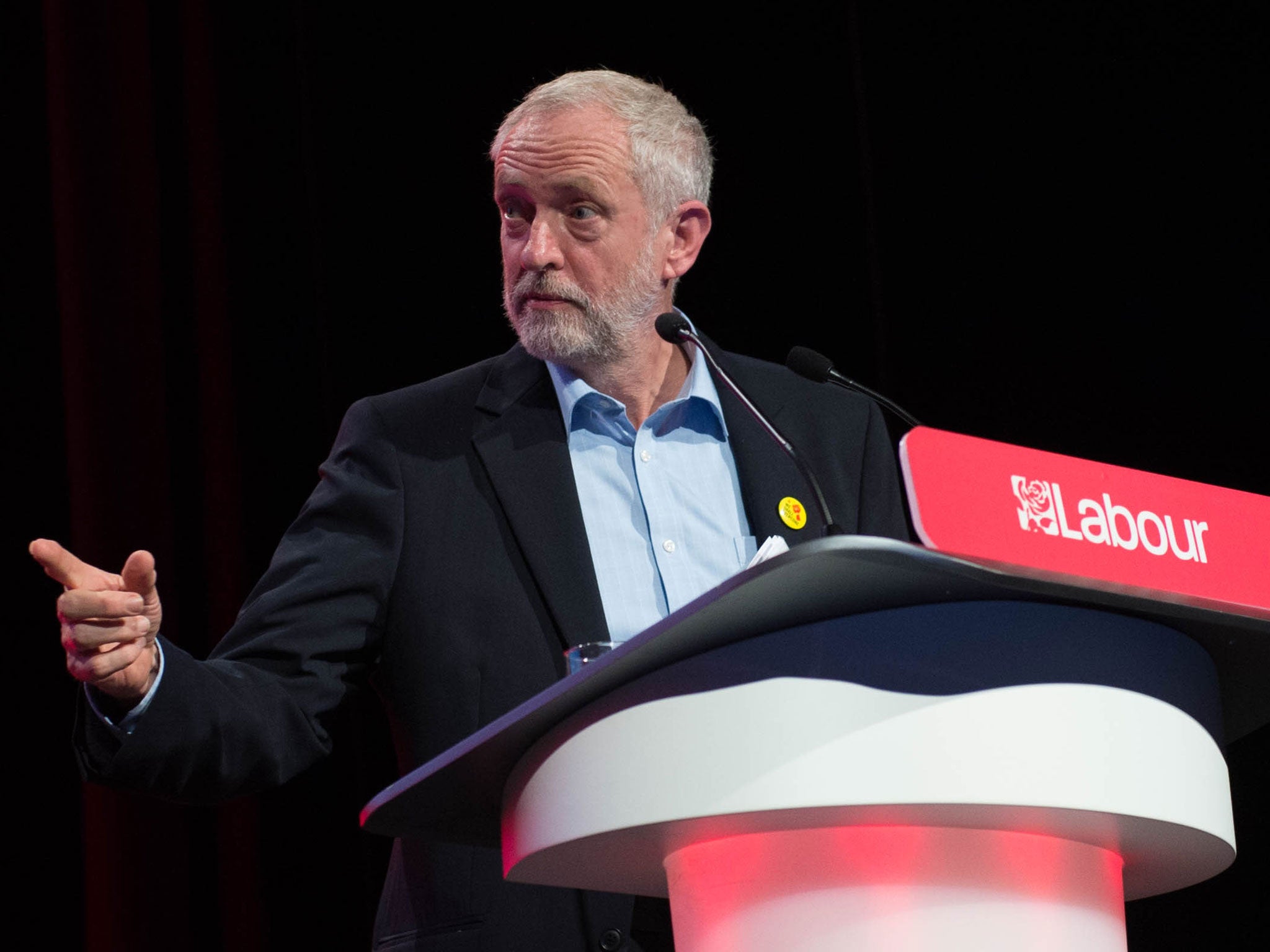 The leader speaks during Labour’s women’s conference in Liverpool today