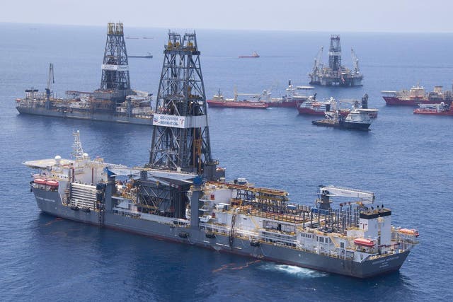 'Discover Inspiration' pone of Transocean's drillships