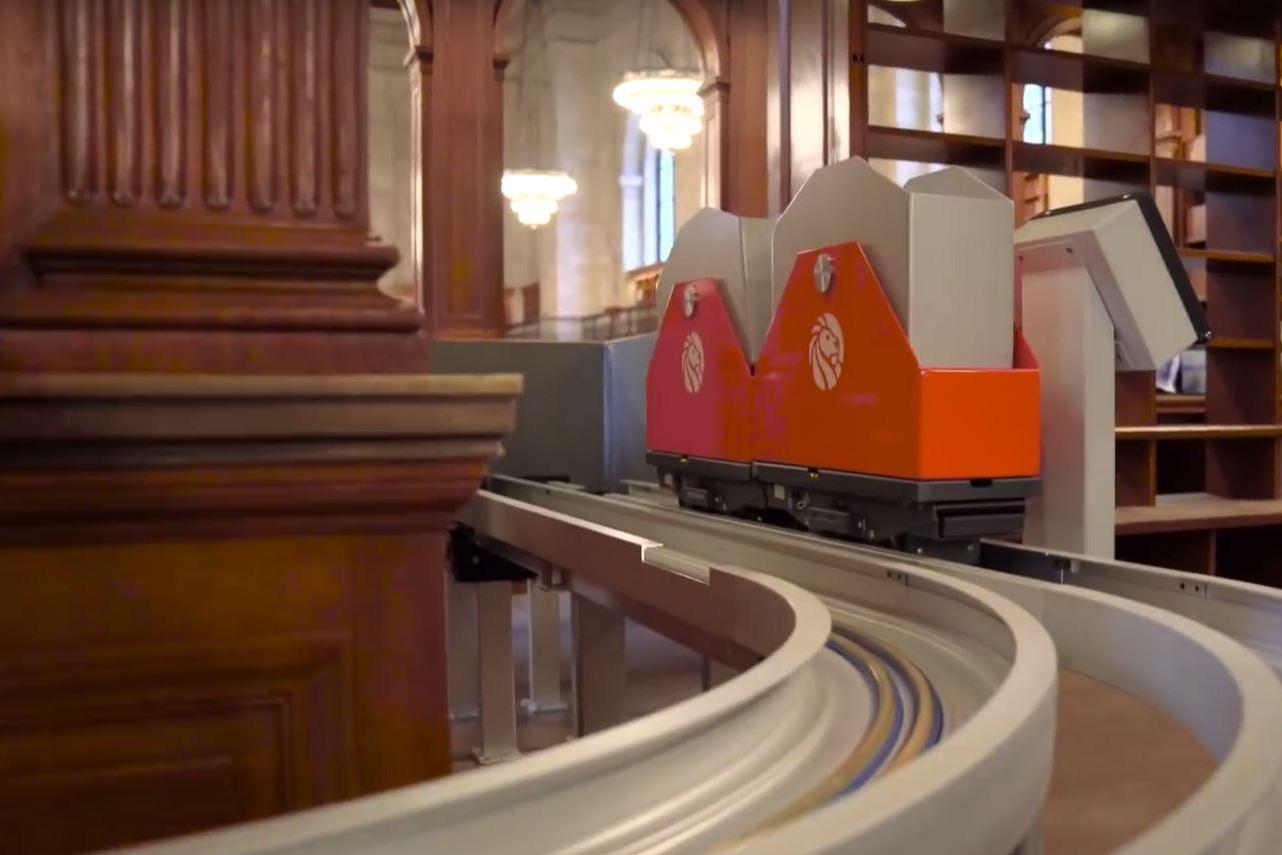 This library has built a railway for books and it's awesome indy100