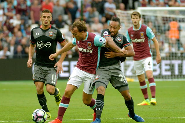 Mark Noble put in another tireless shift for West Ham but couldn't inspire his side to a win