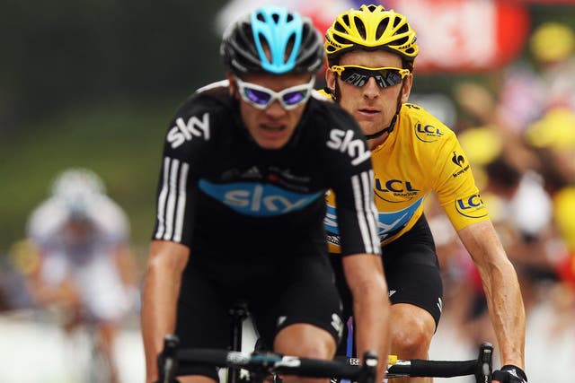 Froome and Wiggins fell out during the 2012 Tour de France