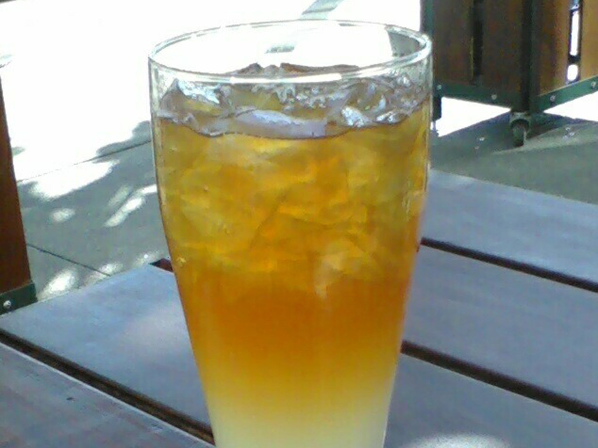 The 'Arnold Palmer', a blend of ice tea and lemonade
