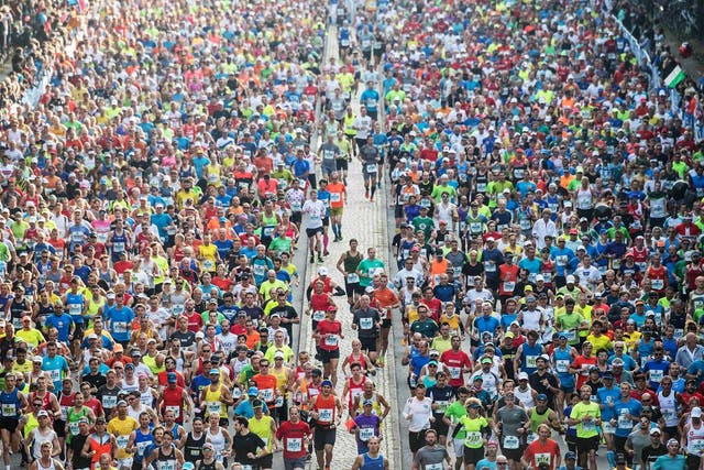 Crowd-sourcing: mixing the novelty of a city-break with the rigours of marathons such as last year’s in Berlin can prove somewhat addictive