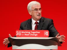 McDonnell pledges £10-an-hour minimum wage and backs universal income 