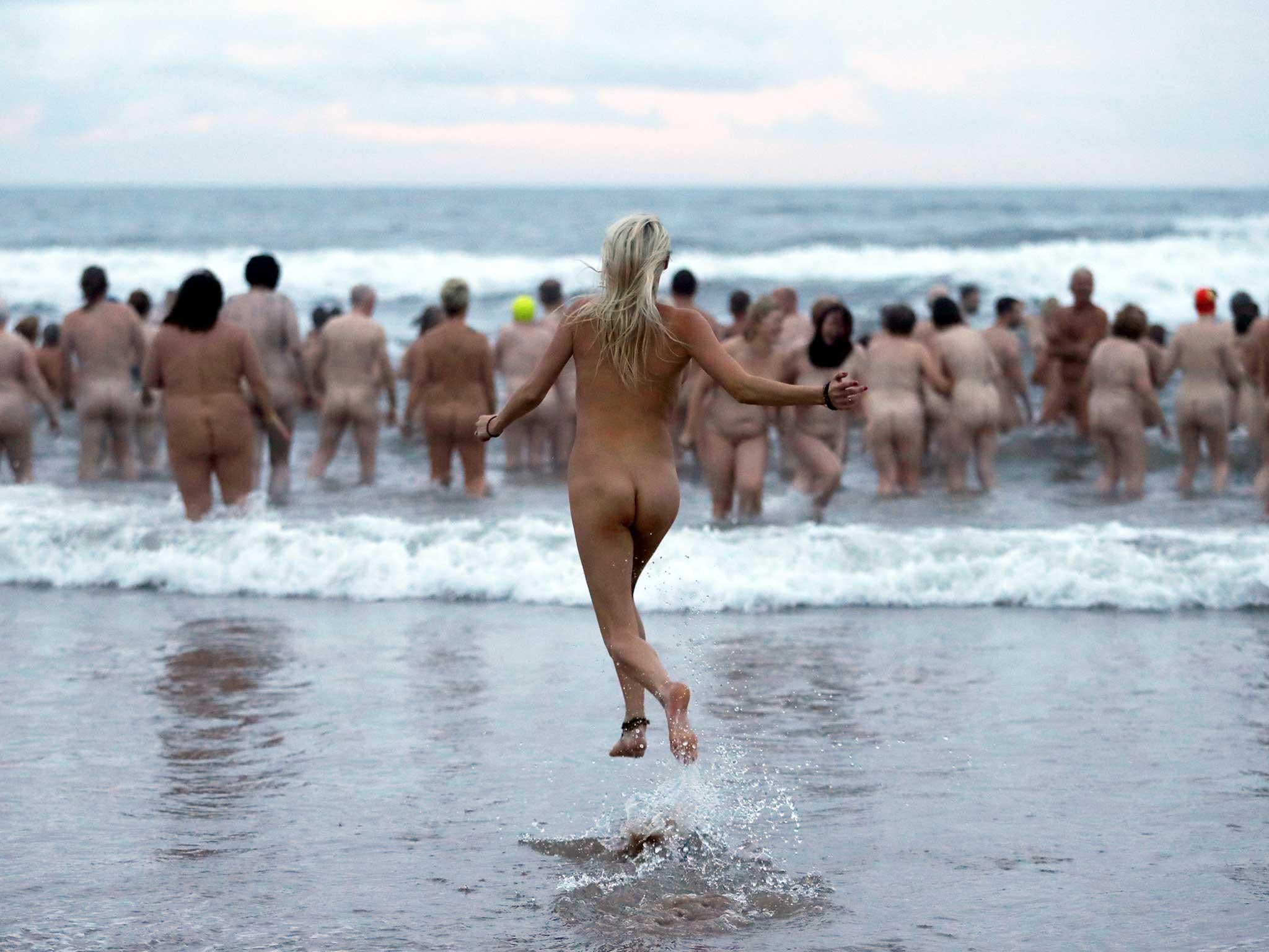 The North East Skinny Dip, where people run naked in aid of charity