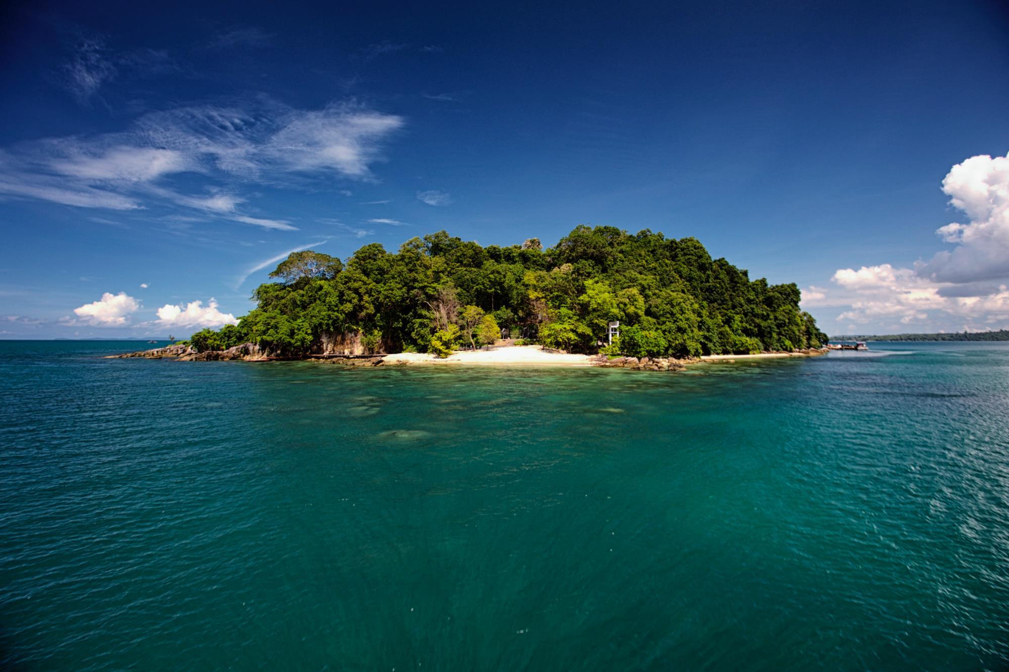 Set on its own 30-acre island, the Six Senses offers villa-only accommodation