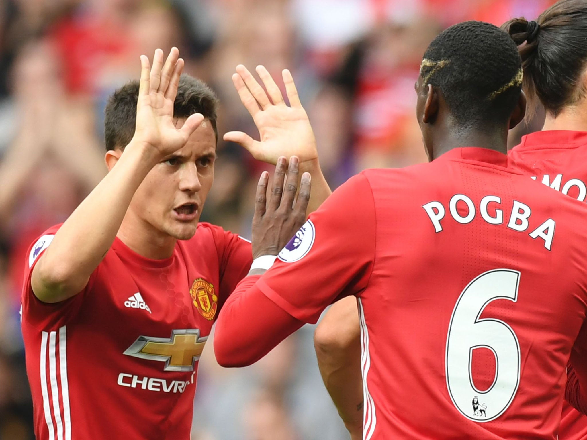 Saturday was the first game Pogba and Herrera had started together