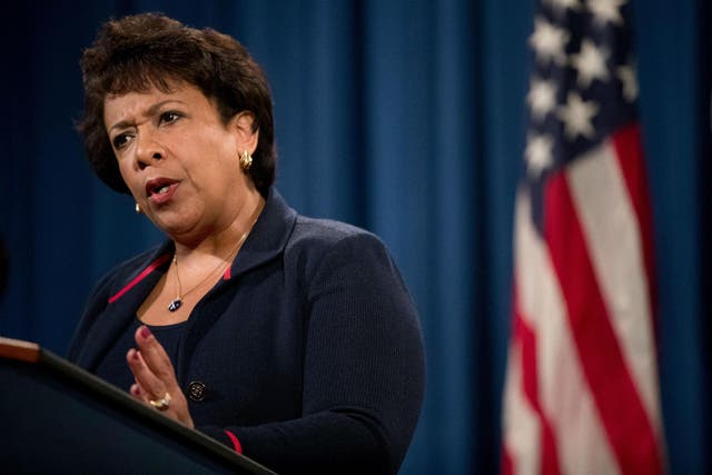 US Attorney General Loretta Lynch said it was 'important to remember that while crime did increase overall last year, 2015 still represented the third-lowest year for violent crime in the past two decades.'