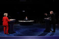 Presidential debate: Donald Trump has 'something to hide' over tax returns, says Hillary Clinton
