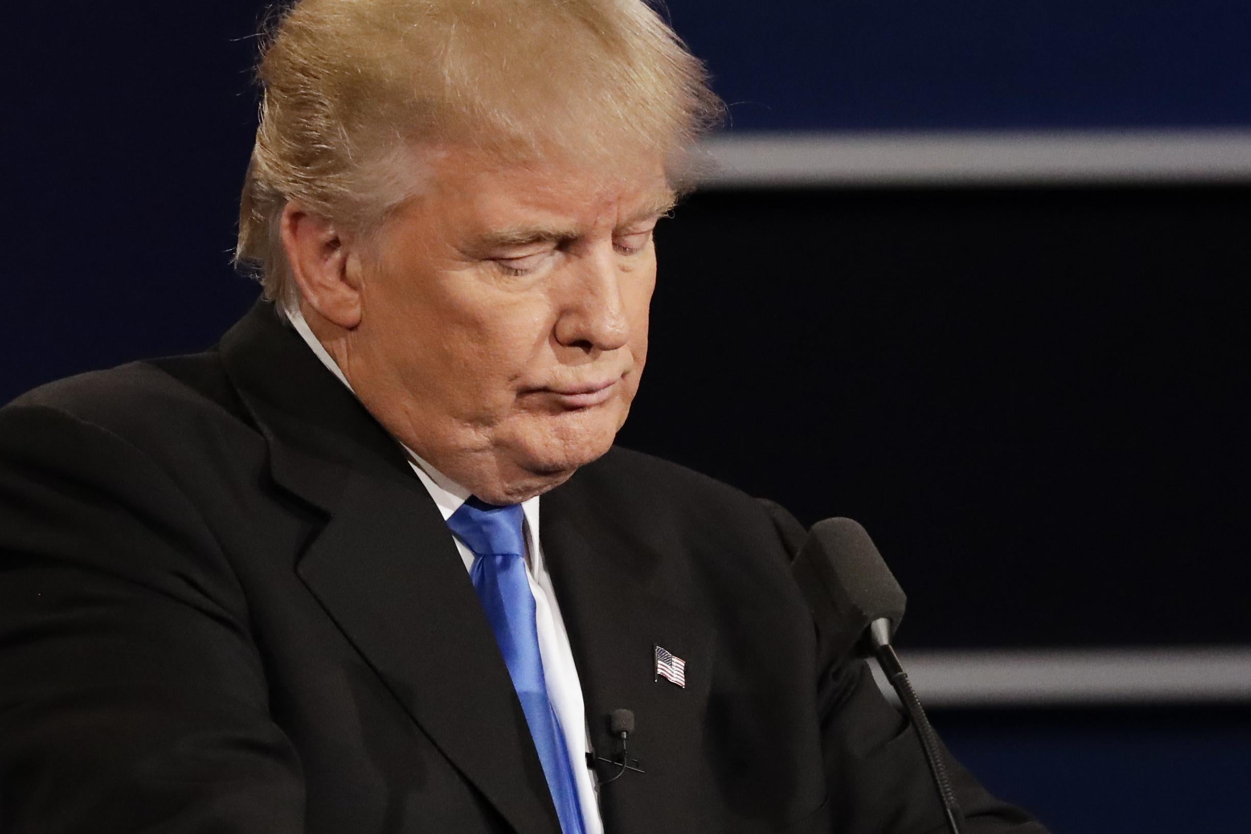 Mr Trump hinted he might give more detail at the next debate