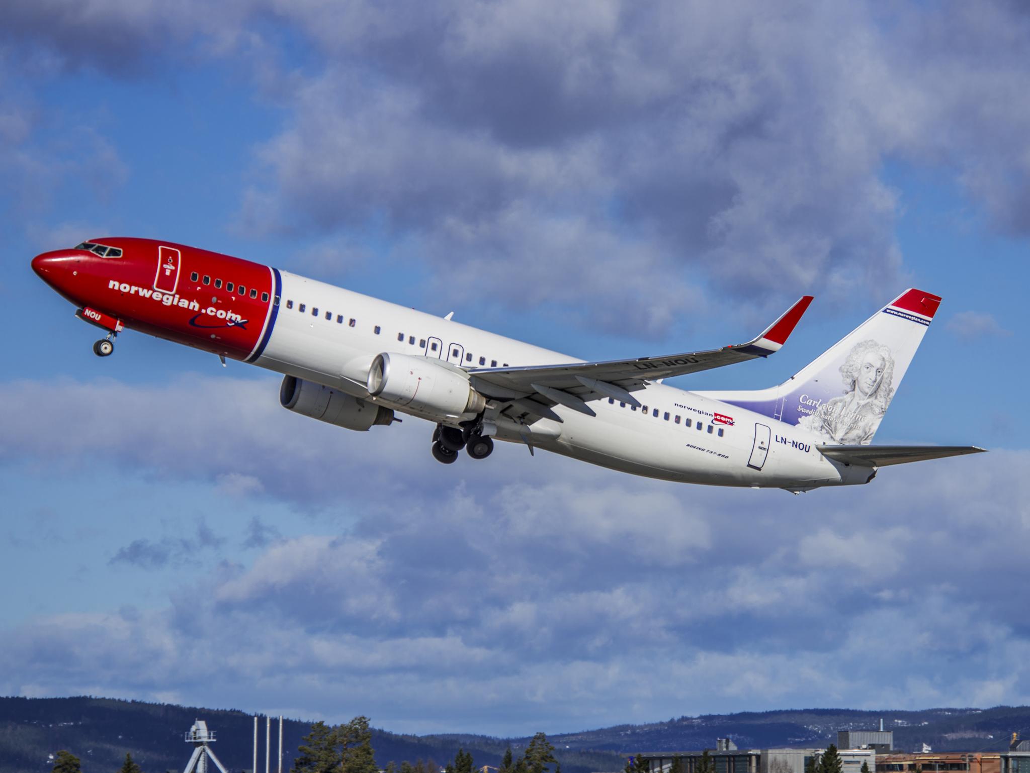 Norwegian offers online check-in only on certain flights