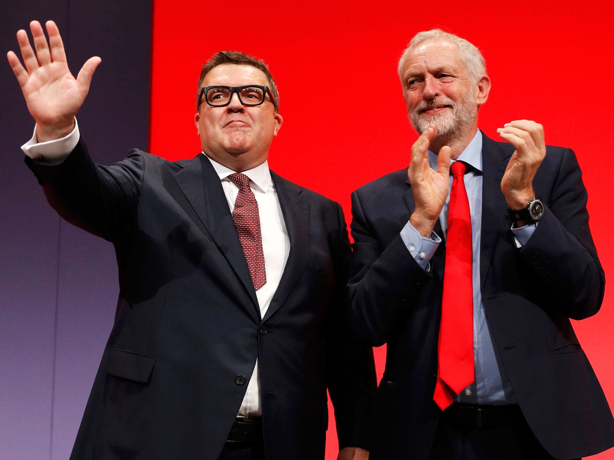 Jeremy Corbyn (right) has six problems, and Tom Watson (left) is one