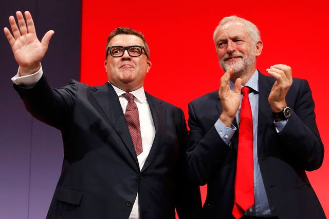 Jeremy Corbyn (right) has six problems, and Tom Watson (left) is one 