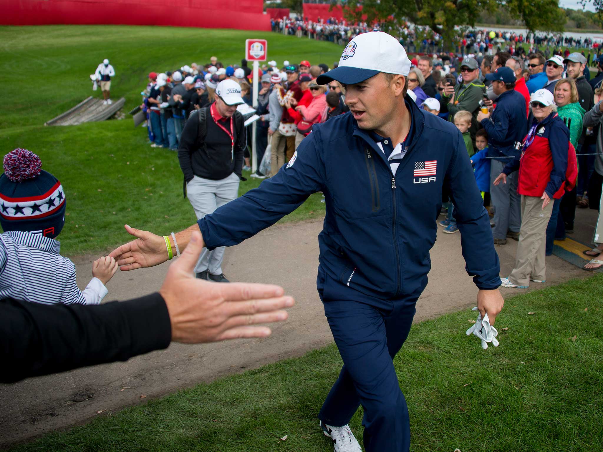 Jordan Spieth is preparing for the first tee at Gleneagles