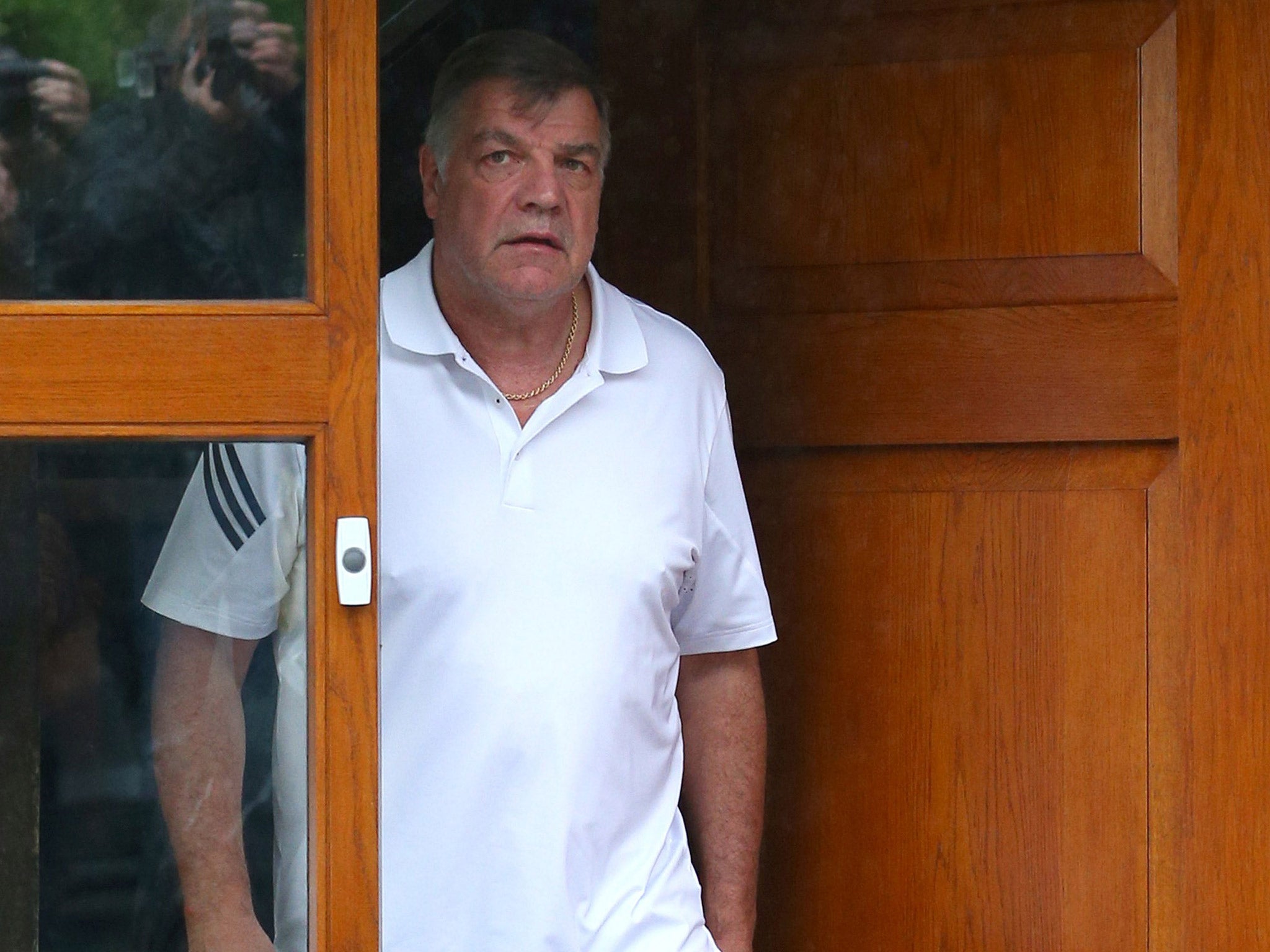 Sam Allardyce leaves his home in Bolton to go on holiday after resigning as England manager