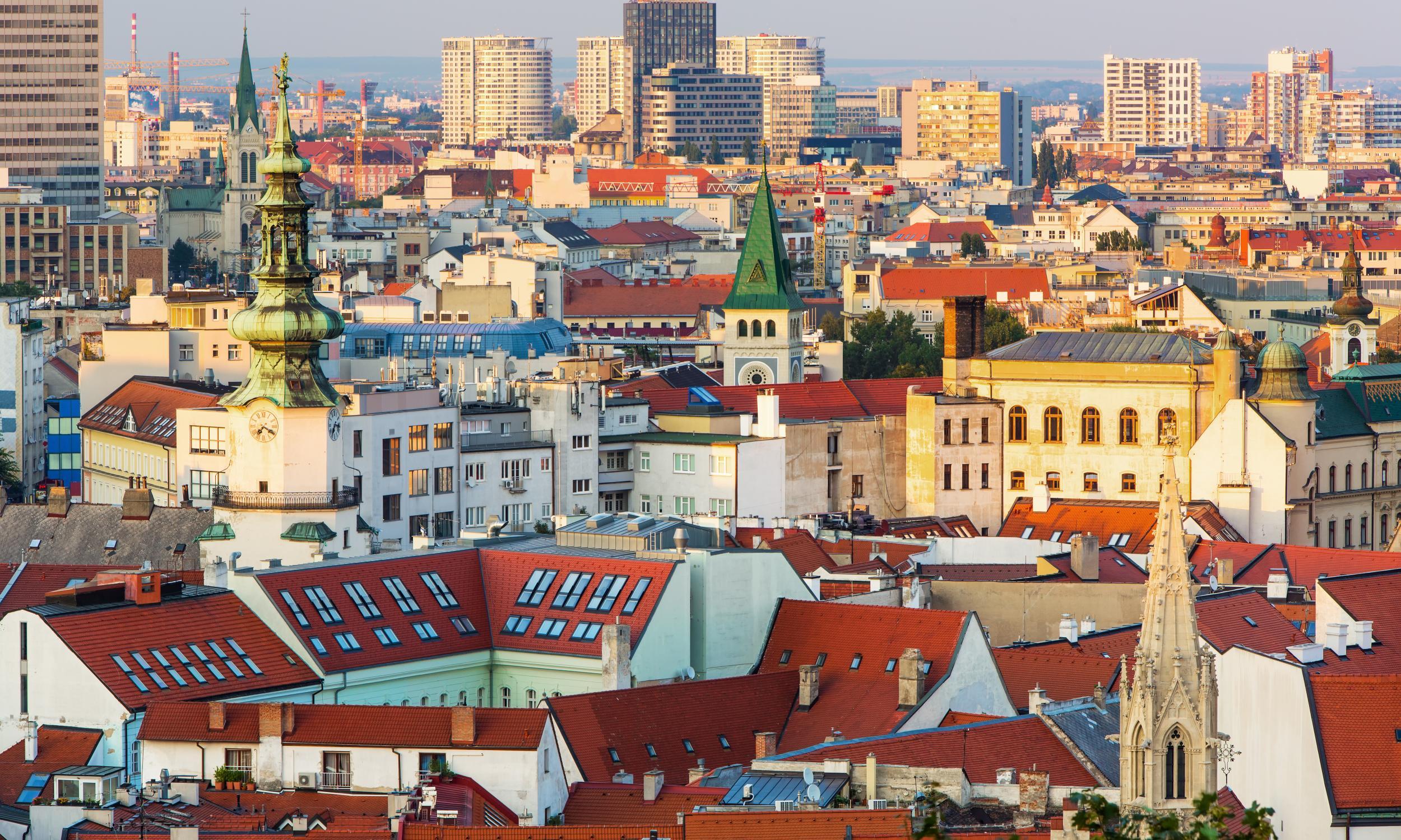 A view over the Old Town of Bratislava, Slovakia's pretty capital