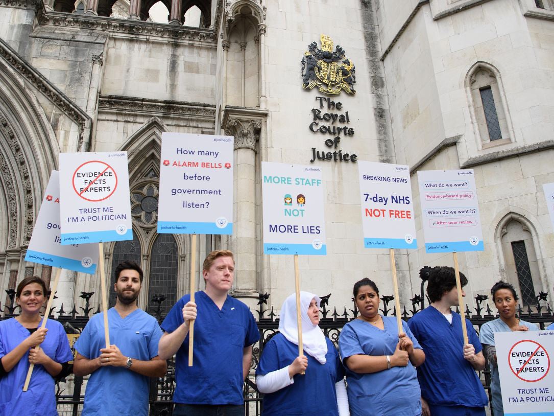Junior doctors took the Health Secretary to court in their dispute over working conditions