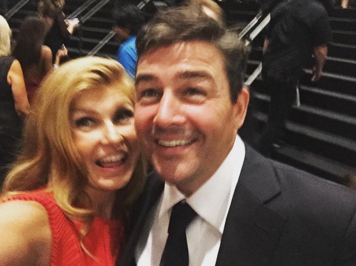 Former on-screen married couple Connie Britton and Kyle Chandler reunited at the 2016 Emmy Awards