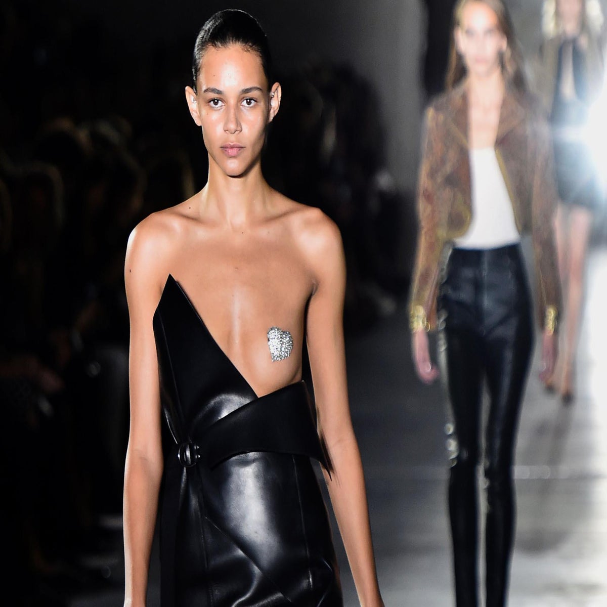 Saint Laurent unveils 'nip slip' dress – a glittery mono-boob outfit for the  brave, The Independent