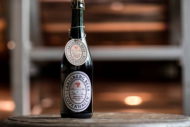 A bottle of the limited edition Re-brew lager
