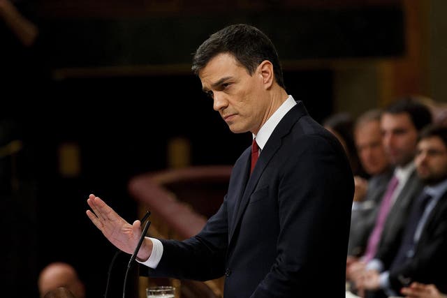 Socialist leader Pedro Sanchez is facing pressure from within his own party