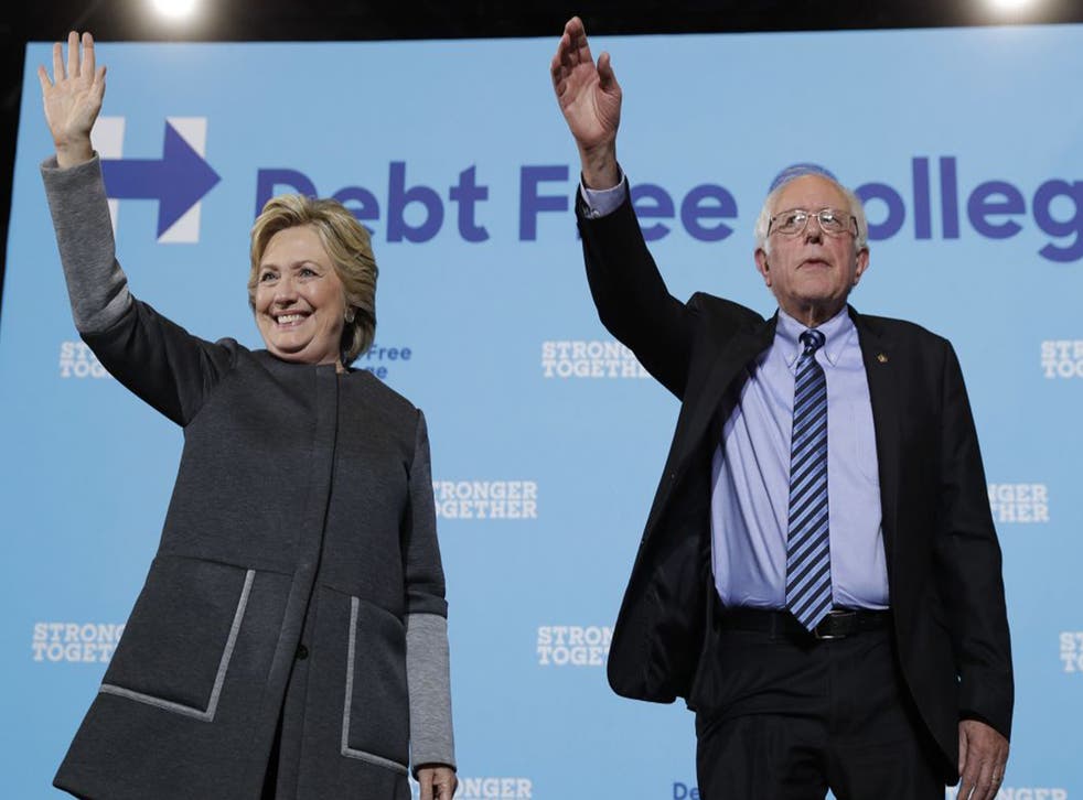 Bernie Sanders endorsed Hillary Clinton after he quit the presidential race