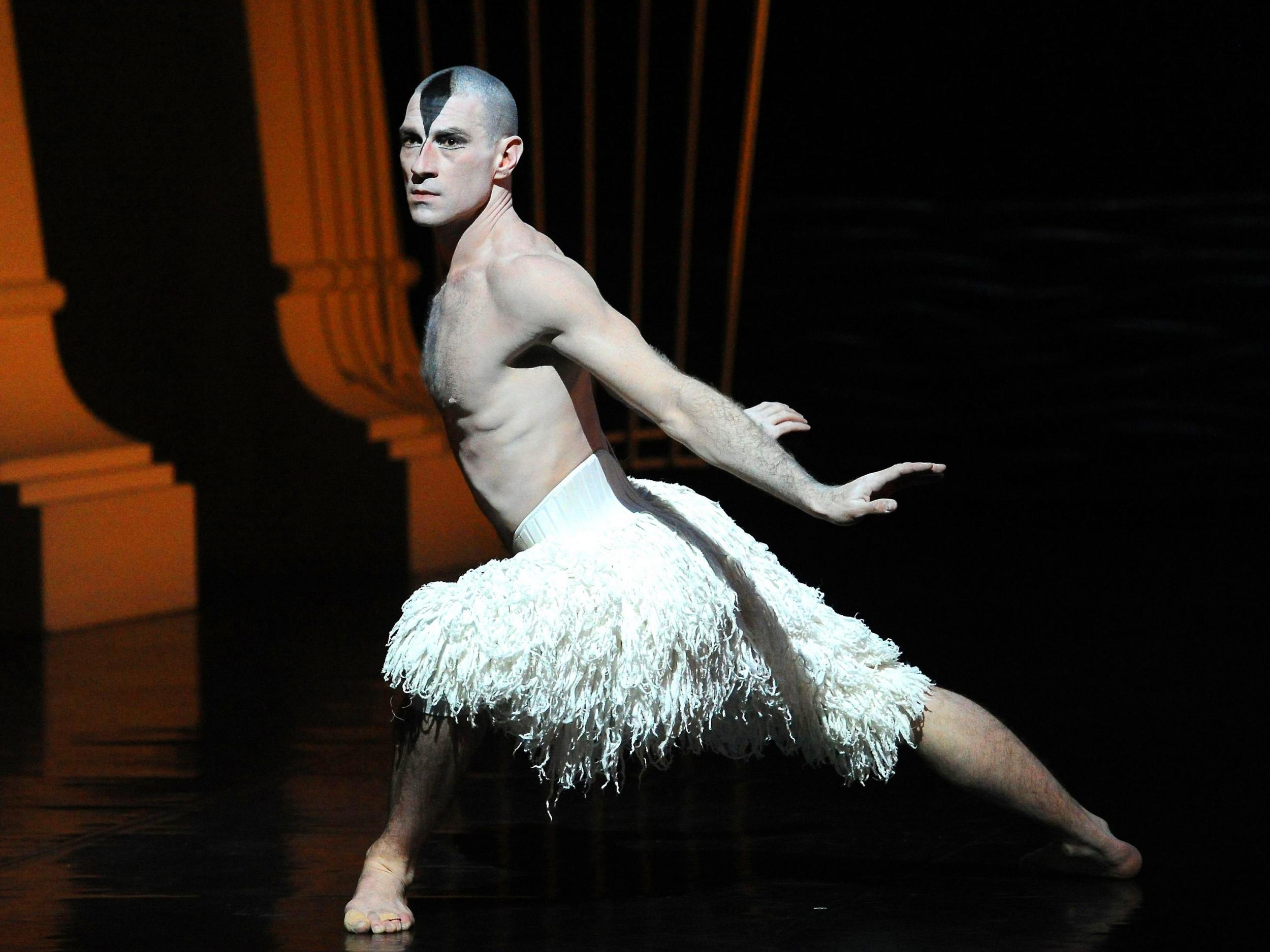 Jonathan Ollivier in a 2013 production of Matthew Bourne's Swan Lake