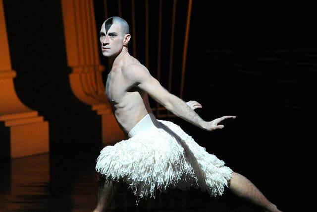 Jonathan Ollivier in a 2013 production of Matthew Bourne's Swan Lake