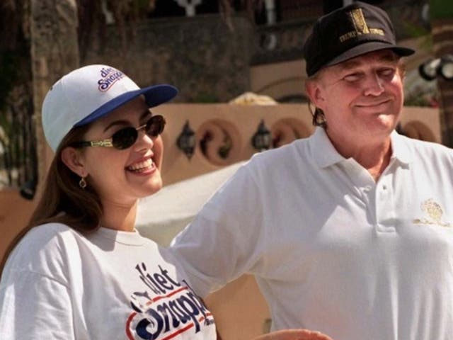 Alicia Machado and Donald Trump